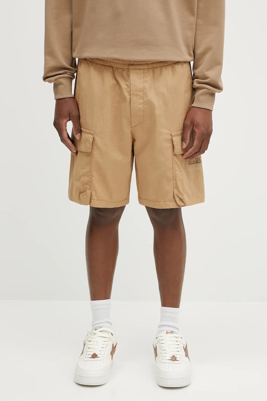 Napapijri shorts N-Baldi fabric beige NP0A4IBSN1Q1