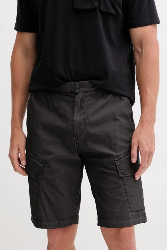 Къс панталон Napapijri N-Senio текстил сив NP0A4IME9411