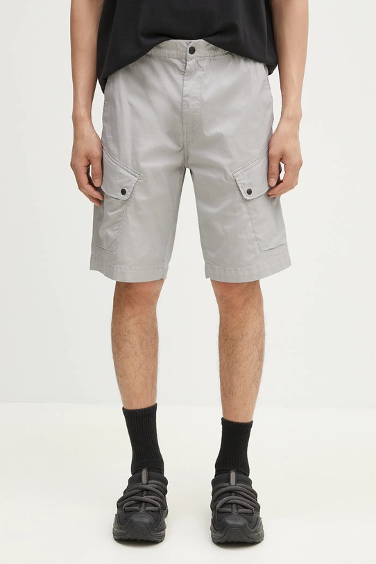 Σορτς Napapijri N-Senio απλό γκρί NP0A4IMEH621