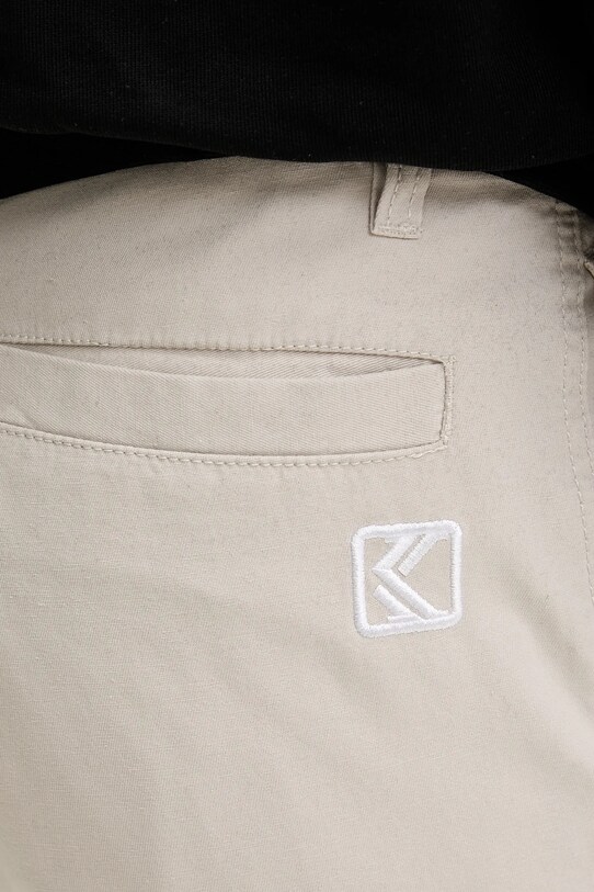 Karl Kani pantaloni scurți din bumbac bej 60100045