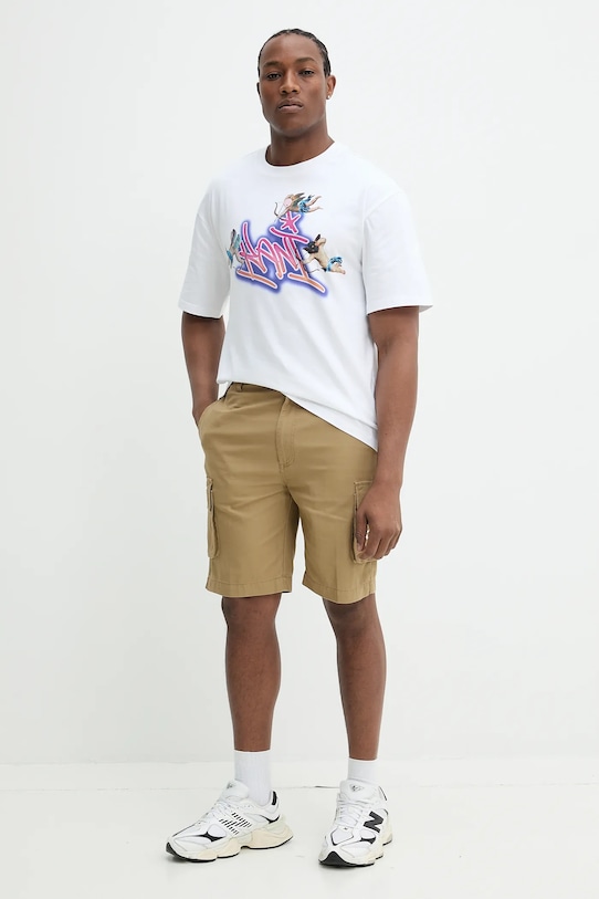 Karl Kani pantaloni scurți din bumbac 6012260 verde SS25