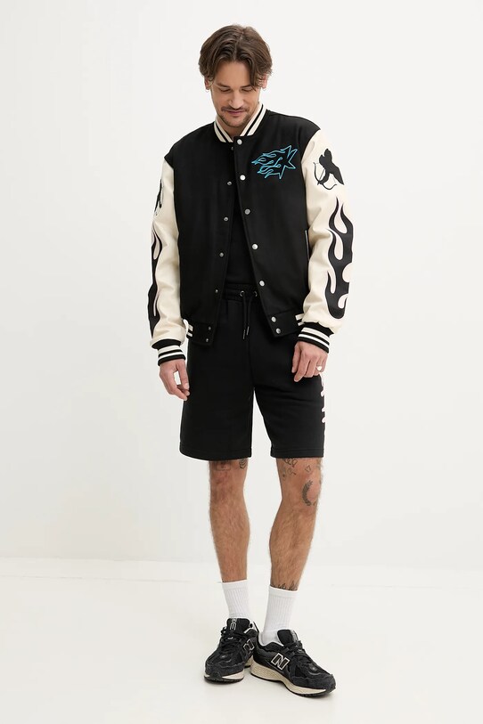 Karl Kani pantaloni scurți 60130134 negru SS25