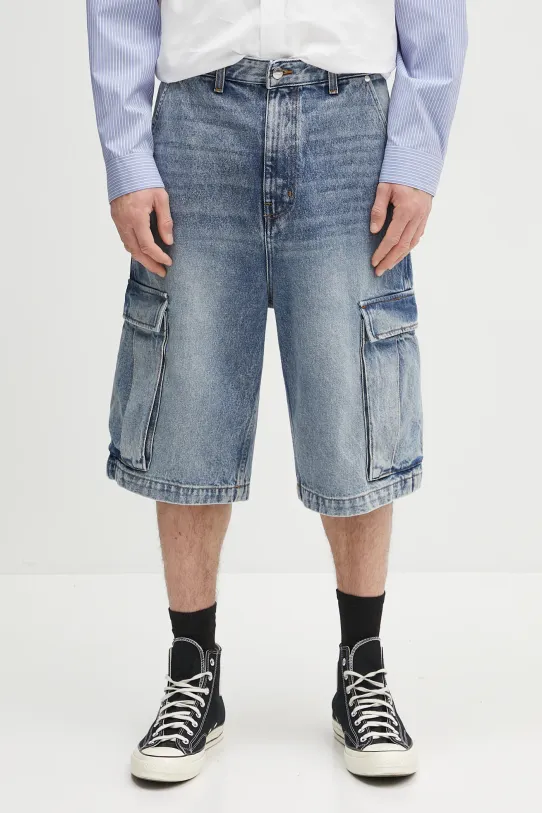 Τζιν σορτς RHUDE Cargo Denim Baggy βαμβάκι μπλε RHPS25SH05012