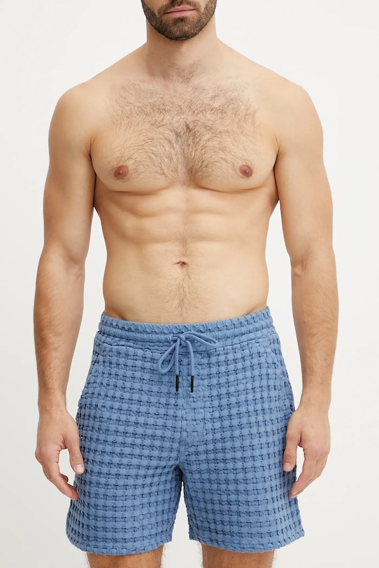 OAS pantaloni scurti din bumbac 5009.04 albastru SS25