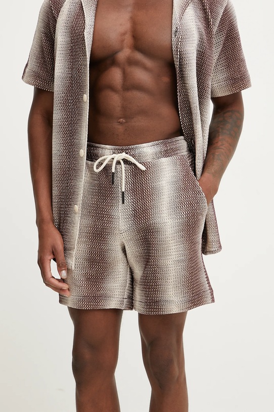 Хлопковые шорты OAS хлопок коричневый 5015.03