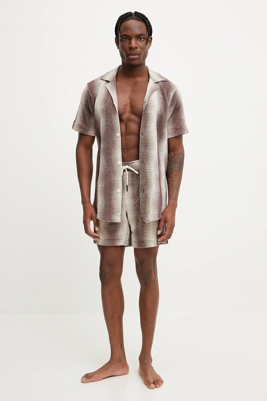 Хлопковые шорты OAS 5015.03 коричневый SS25