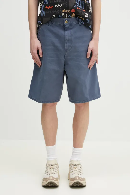 Памучен къс панталон Carhartt WIP Single Knee Short памук син I034797.2OT4O