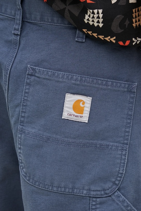 Carhartt WIP cotton shorts Single Knee Short blue I034797.2OT4O