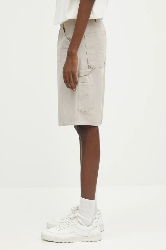 Carhartt WIP pantaloni scurți din bumbac Single Knee Short I034797.2OR4O bej SS25