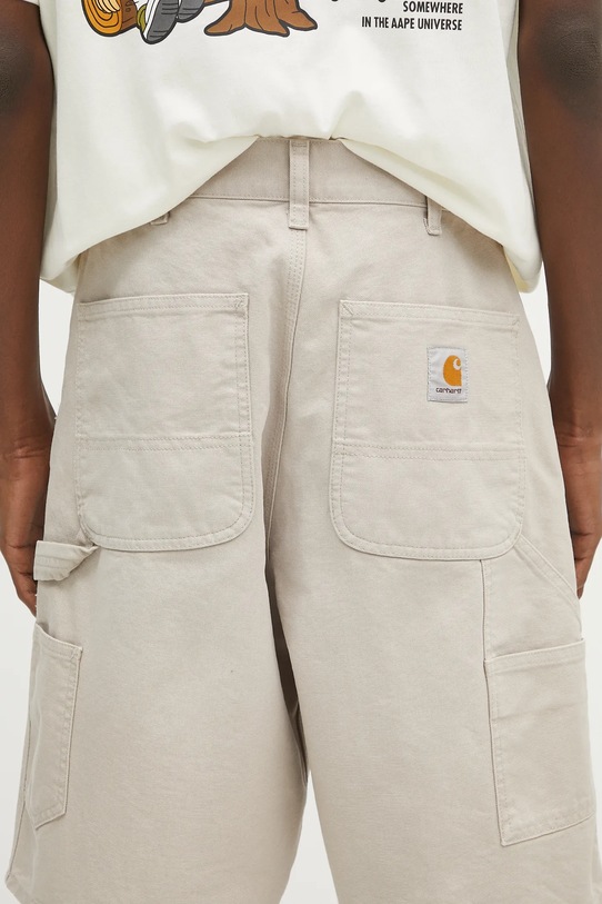 Carhartt WIP pantaloni scurți din bumbac Single Knee Short bej I034797.2OR4O