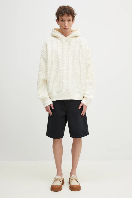 Carhartt WIP szorty jeansowe Single Knee Short I034797.894O czarny