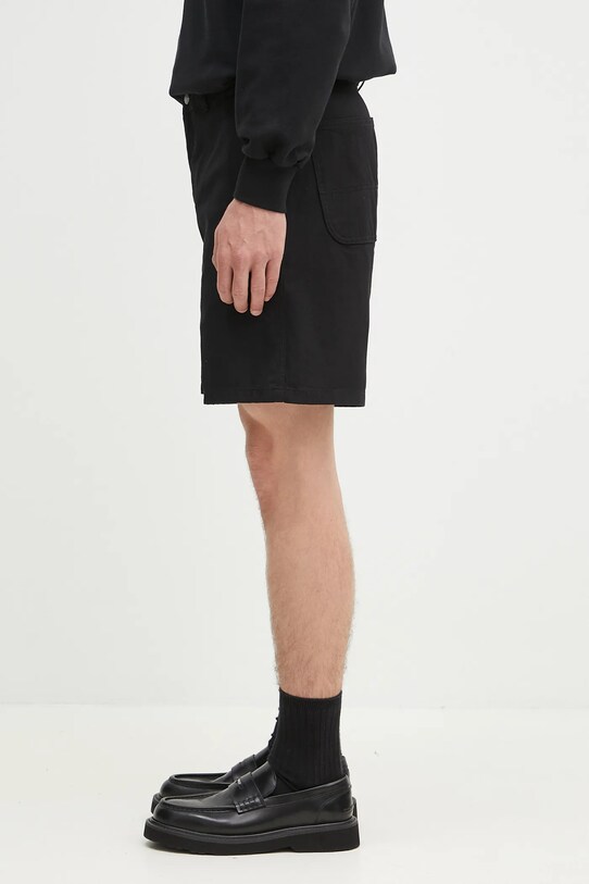 Carhartt WIP pantaloni scurți jeans Drewe Short I034802.8902 negru SS25
