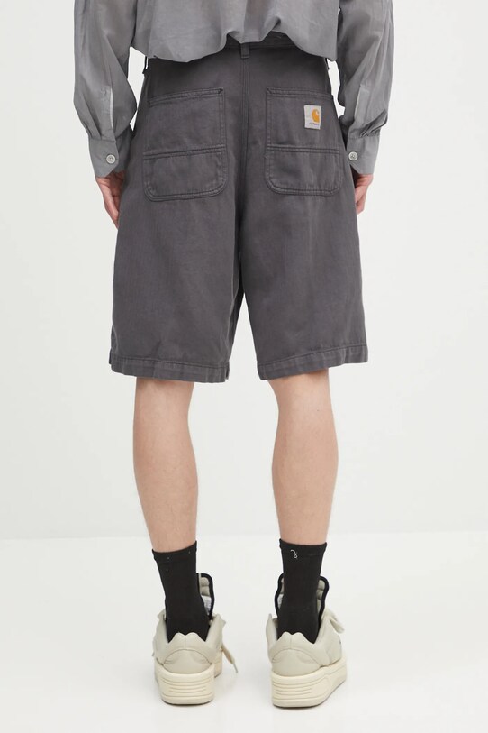 Odzież Carhartt WIP szorty z domieszką lnu Cooper Short I034805.87GD szary