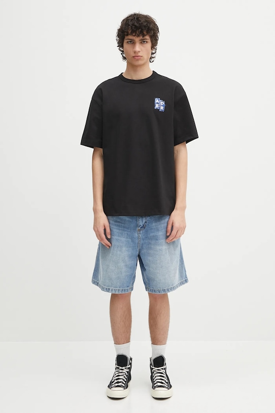 Carhartt WIP cotton denim shorts OG Single Knee Short I034872.01UR blue