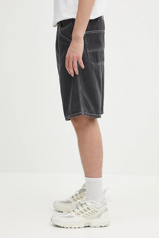 Хлопковые джинсовые шорты Carhartt WIP Simple Short I033333.8960 чёрный SS25
