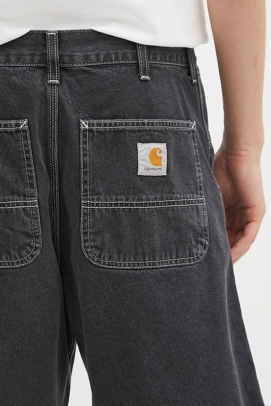 Хлопковые джинсовые шорты Carhartt WIP Simple Short чёрный I033333.8960