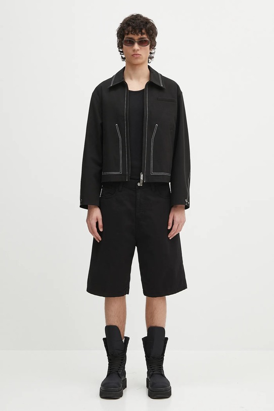 Βαμβακερό σορτσάκι Carhartt WIP Landon Short I034808.89GD μαύρο