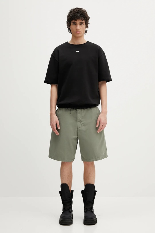 Bavlnené šortky Carhartt WIP Calder Short I034812.1YFGD zelená