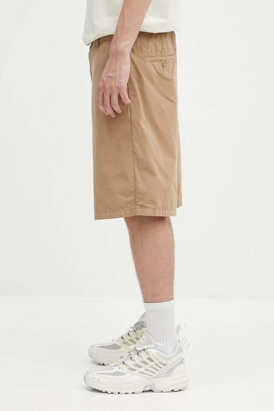 Βαμβακερό σορτσάκι Carhartt WIP Calder Short I034812.8YGD μπεζ SS25