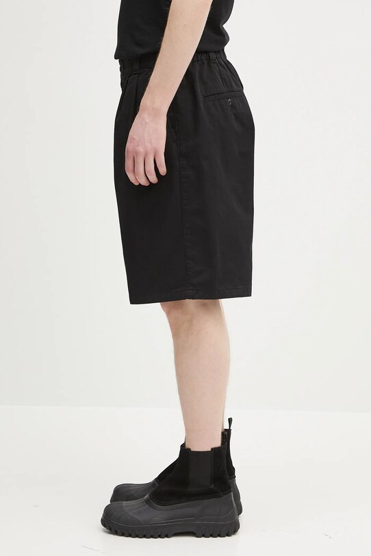 Βαμβακερό σορτσάκι Carhartt WIP Marv Short I034813.8906 μαύρο SS25