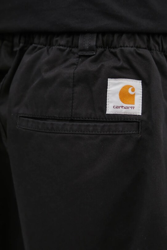 Βαμβακερό σορτσάκι Carhartt WIP Marv Short μαύρο I034813.8906