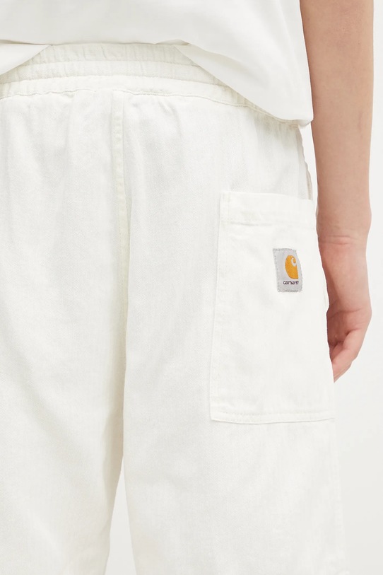 Carhartt WIP szorty z domieszką lnu Rainer Short beżowy I034818.35002