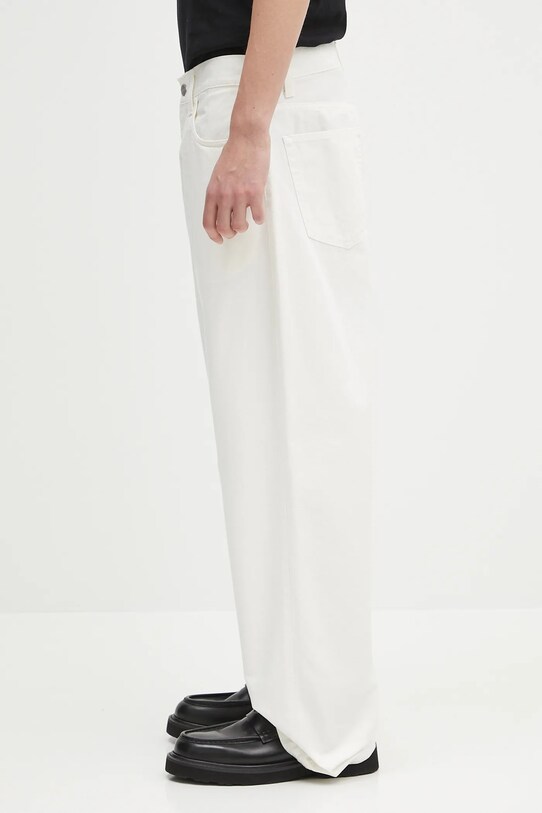 Bavlněné kalhoty Carhartt WIP Landon Pant I034806.35002 bílá SS25