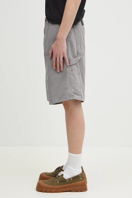 Carhartt WIP cotton shorts Double Knee Short I034793.2LR06 gray SS25