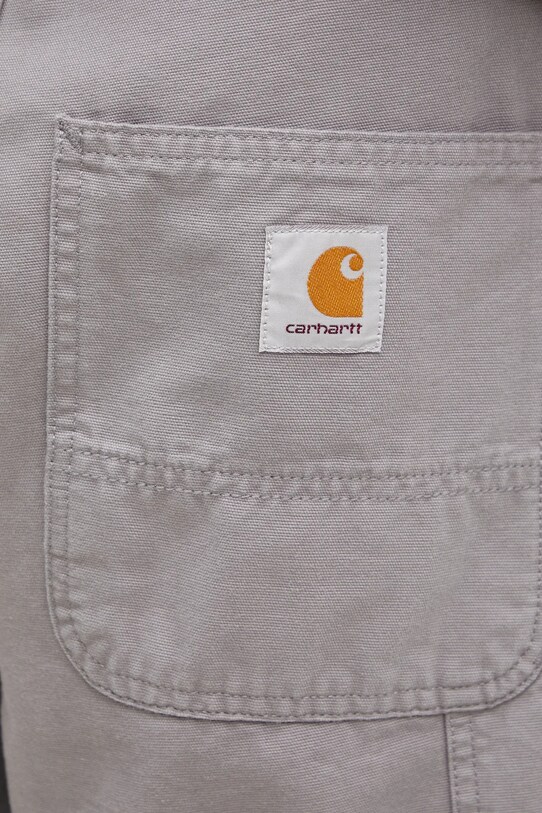 Bavlněné šortky Carhartt WIP Double Knee Short šedá I034793.2LR06