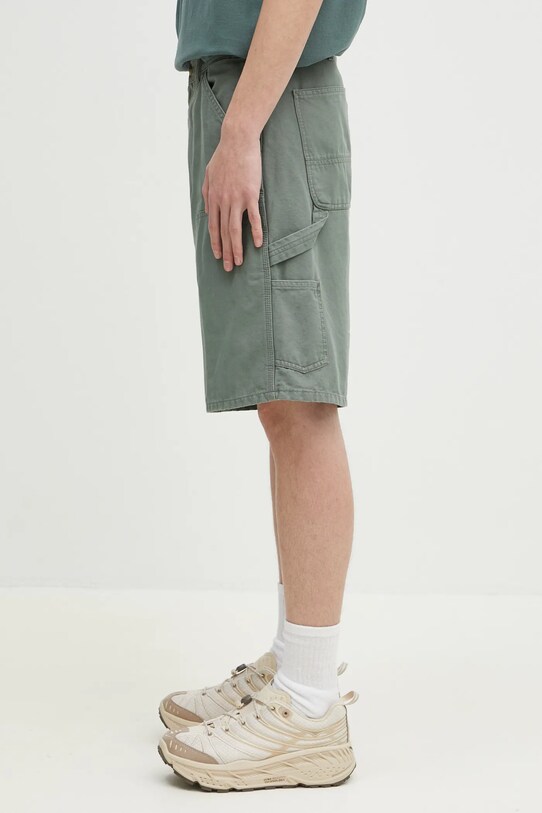 Хлопковые шорты Carhartt WIP Double Knee Short I034793.1YF06 зелёный SS25