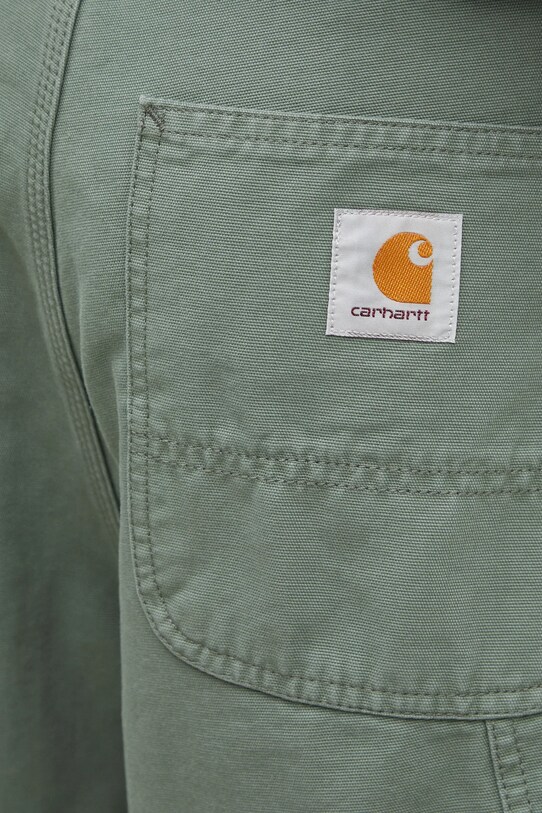 Хлопковые шорты Carhartt WIP Double Knee Short зелёный I034793.1YF06
