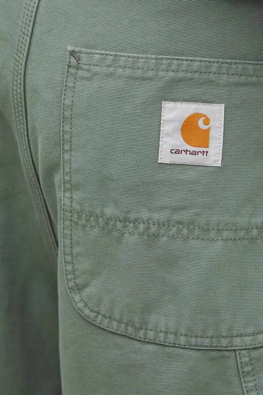 Бавовняні шорти Carhartt WIP Double Knee Short зелений I034793.1YF06