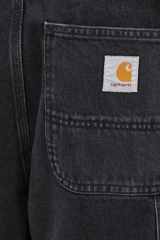Carhartt WIP pantaloni scurti jeans Double Knee Short negru I034867.8906
