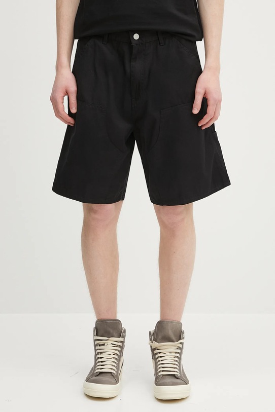 Carhartt WIP cotton shorts Double Knee Short fabric black I034794.8902