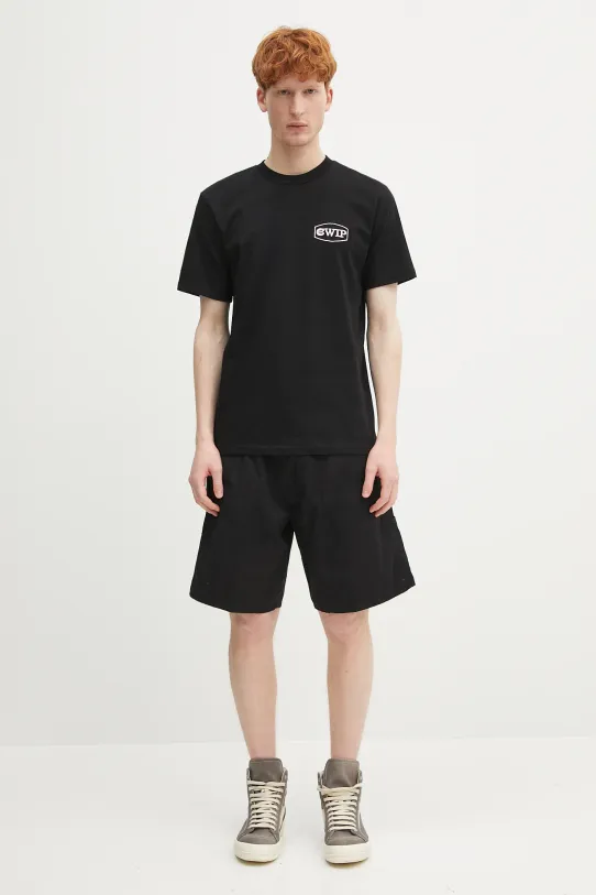 Carhartt WIP cotton shorts Double Knee Short I034794.8902 black