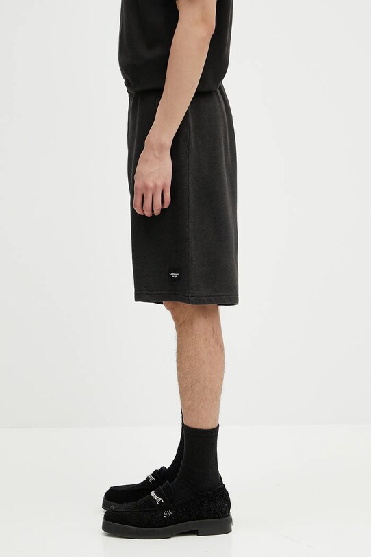 Carhartt WIP szorty bawełniane Ingo Sweat Short I034499.89GD czarny SS25