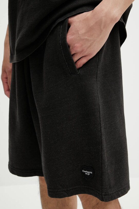 Carhartt WIP szorty bawełniane Ingo Sweat Short czarny I034499.89GD