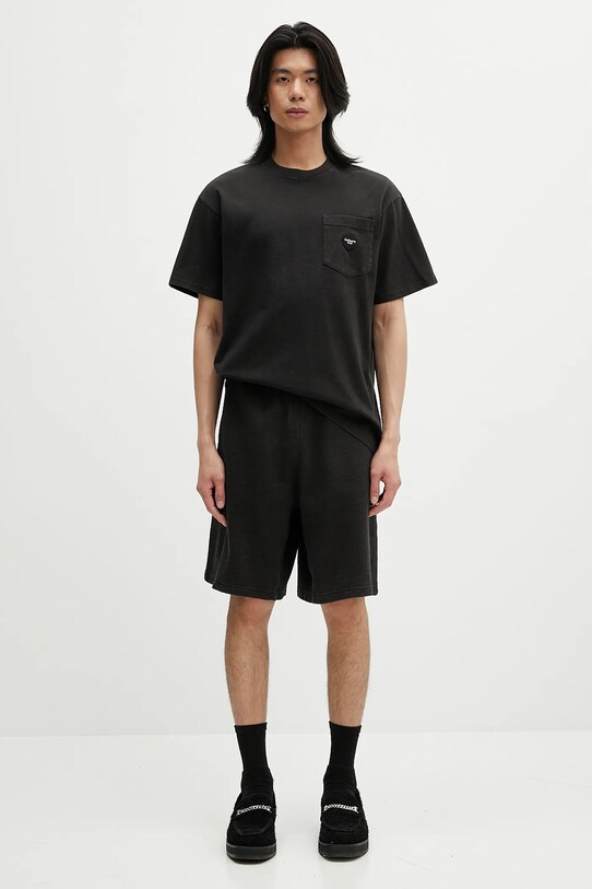 Carhartt WIP szorty bawełniane Ingo Sweat Short I034499.89GD czarny