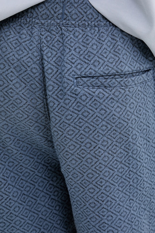 Hollister Co. pantaloni scurți din amestec de in albastru KI328.5133.202