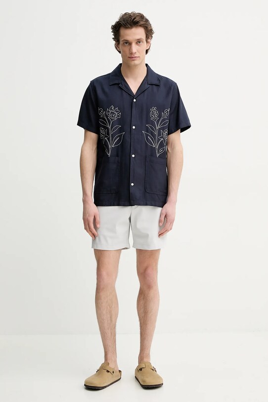 Theory pantaloni scurți M0597201 gri SS25