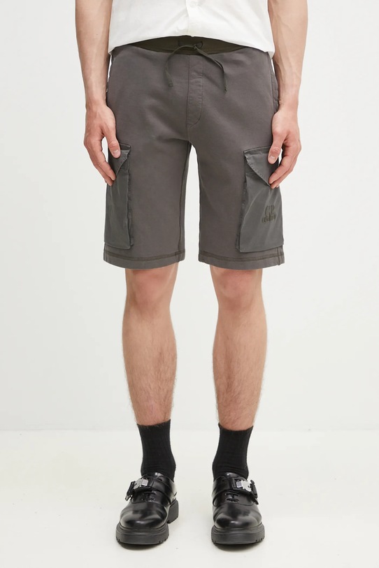 C.P. Company pantaloncini in cotone cotone grigio 18CMSB160A006090M