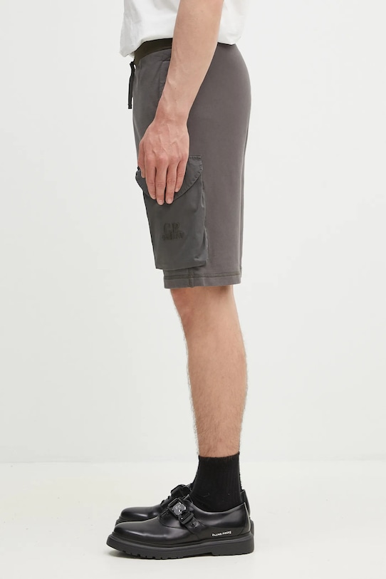 Хлопковые шорты C.P. Company 18CMSB160A006090M серый SS25