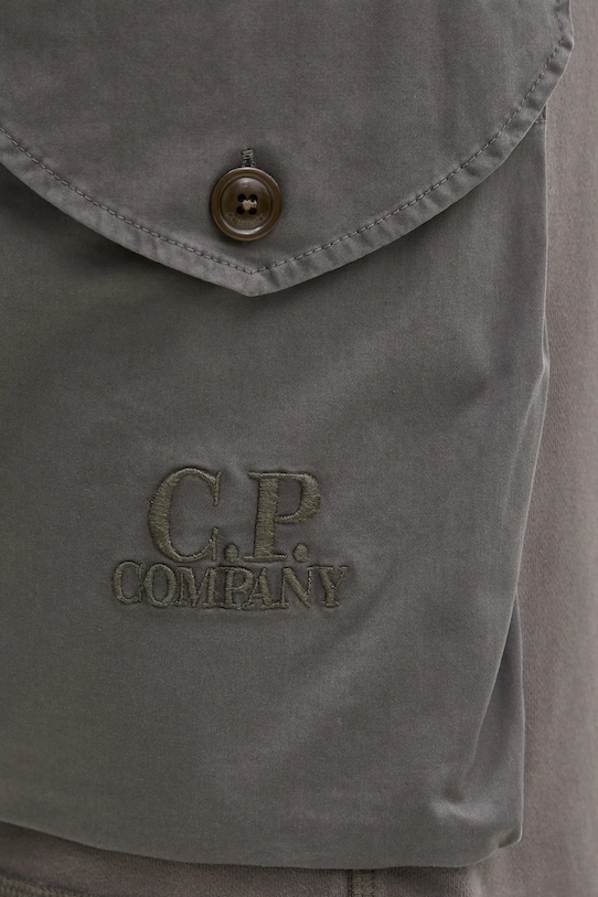C.P. Company pamut rövidnadrág szürke 18CMSB160A006090M