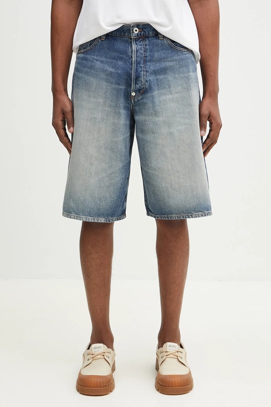 Kenzo szorty jeansowe bawełna niebieski FF55DS3396I7.DS