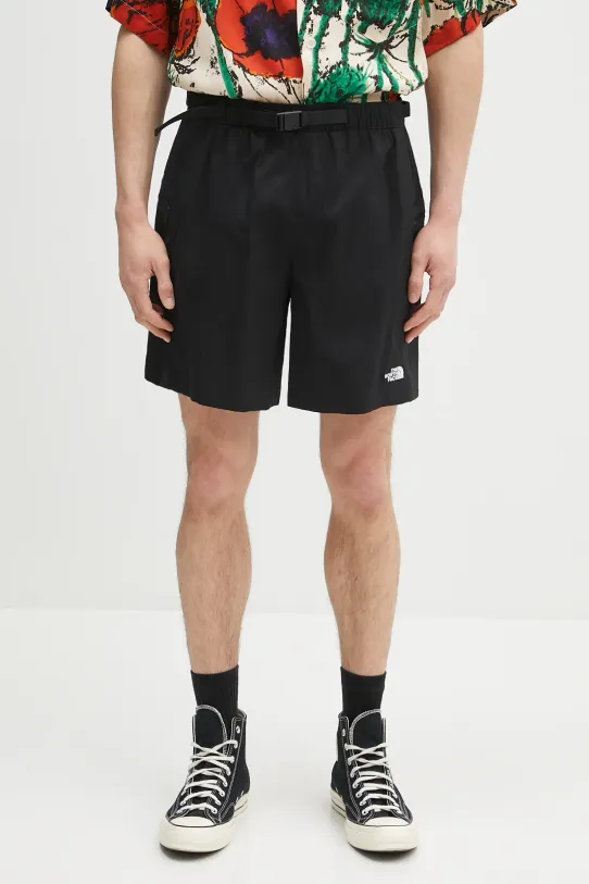 Kraťasy The North Face Class V Pathfinder Belted hladký černá NF0A8BHVJK31