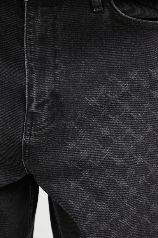 Daily Paper pantaloncini di jeans Laser Monogram Denim Shorts nero 2511132