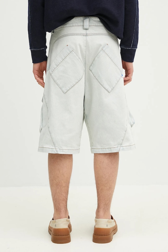 Ρούχα Τζιν σορτς Marcelo Burlon Bleach Dnm Wide Cargo Shorts Light Blue CMYC003S25DEN0014000 μπλε