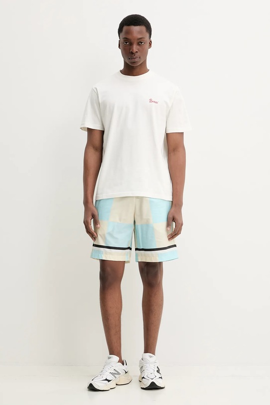 Bavlnené šortky Barrow S5BWUABE074 tyrkysová SS25