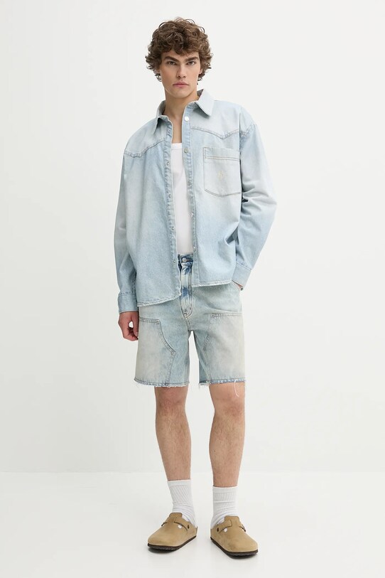 Traper kratke hlače MM6 Maison Margiela SH2MU0016.M30018.966 plava SS25