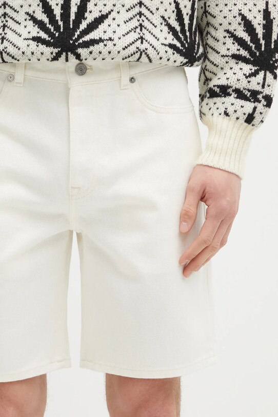 Džínové šortky Lacoste béžová FH9932